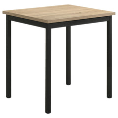 Garza Space Saving Rectangular Dining Table Greige Oak