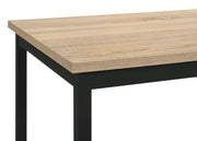 Garza Space Saving Rectangular Dining Table Greige Oak