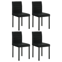 Garza Upholstered Dining Side Chair Black (Set of 4)