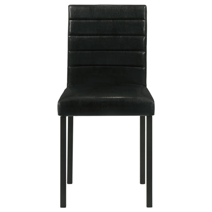 Garza Upholstered Dining Side Chair Black (Set of 4)
