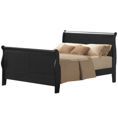 Louis Philippe III Queen Bed - Black