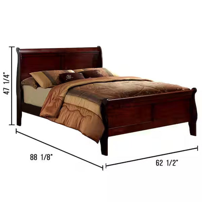 Louis Philippe Queen Bed in Cherry