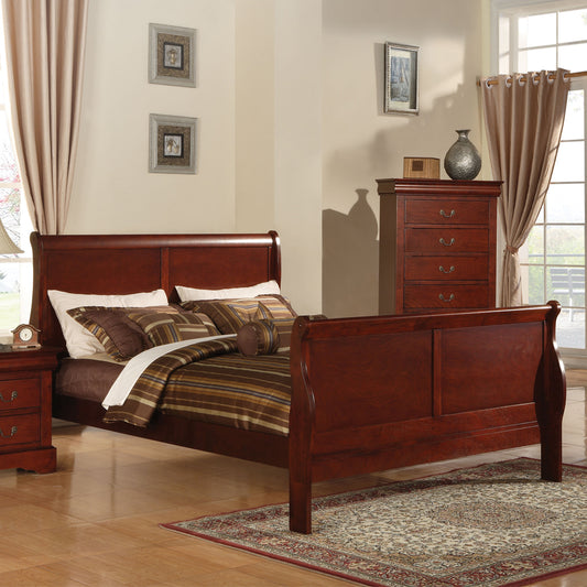 Louis Philippe Queen Bed in Cherry