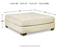 Rawcliffe Oversized Accent Ottoman
