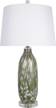 Verdant Glow Art Glass Table Lamp (Case Pack 2)