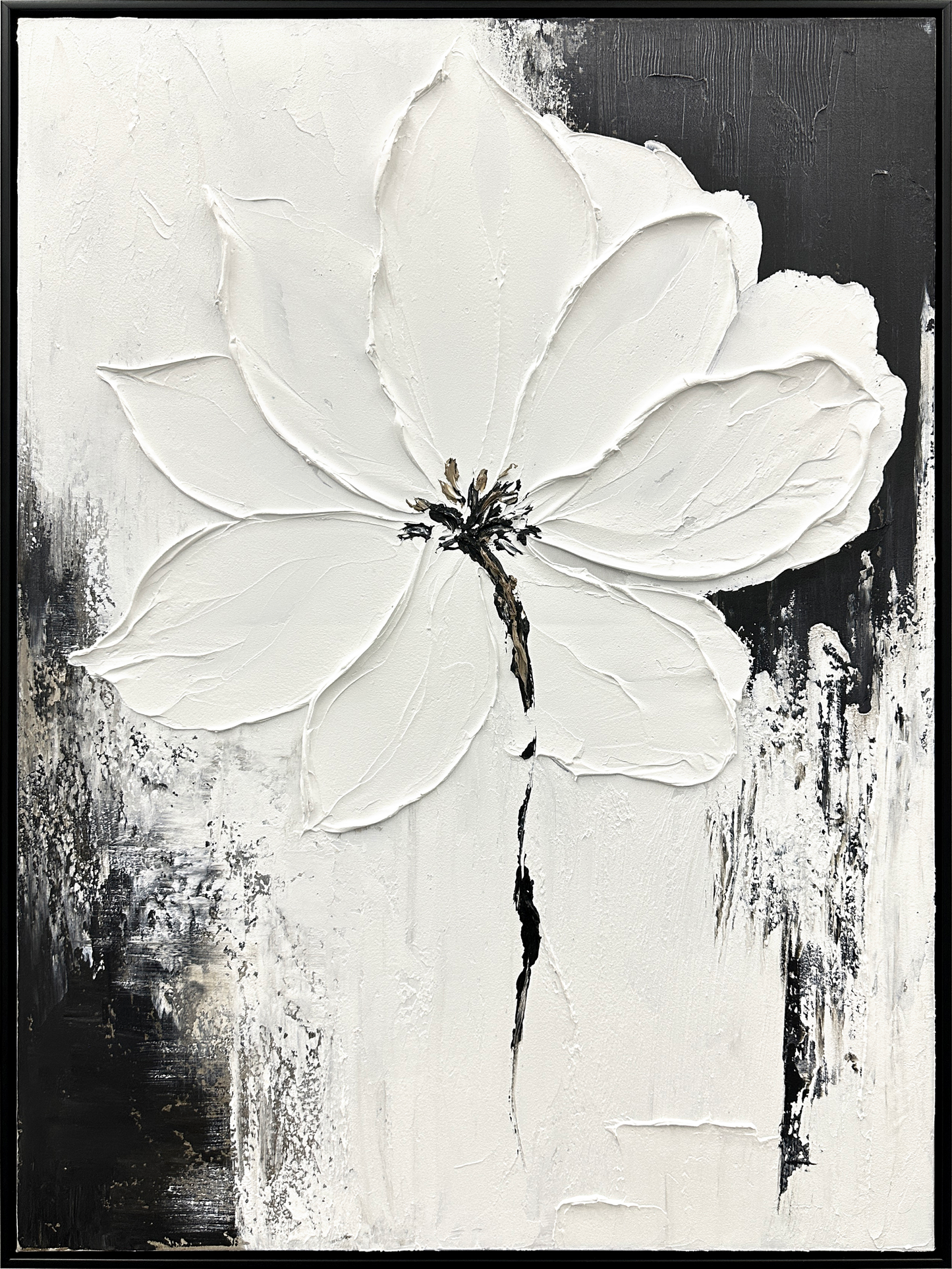 Ethereal Blossom II Hand-painted Canvas in Frame