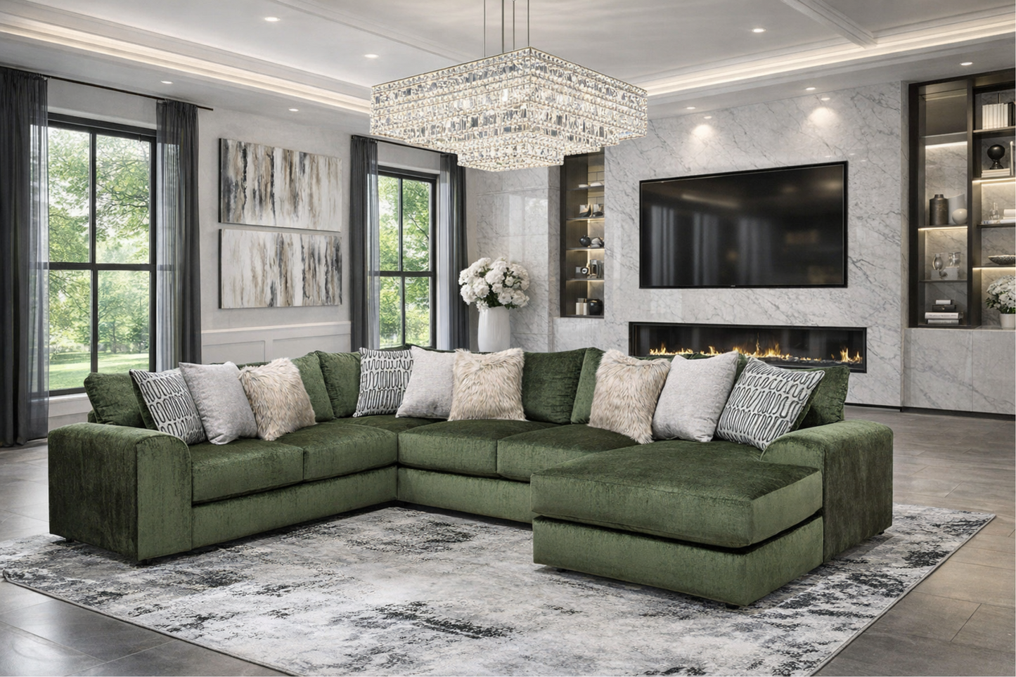 Aria Sectional with Chaise