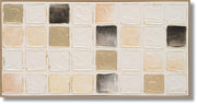 ''Textured Neutrals Modern Block'' Textured Canvas in Frame