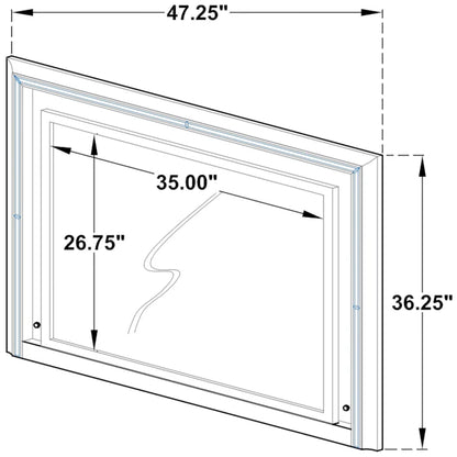 Veronica Dresser Mirror with LED Lighting