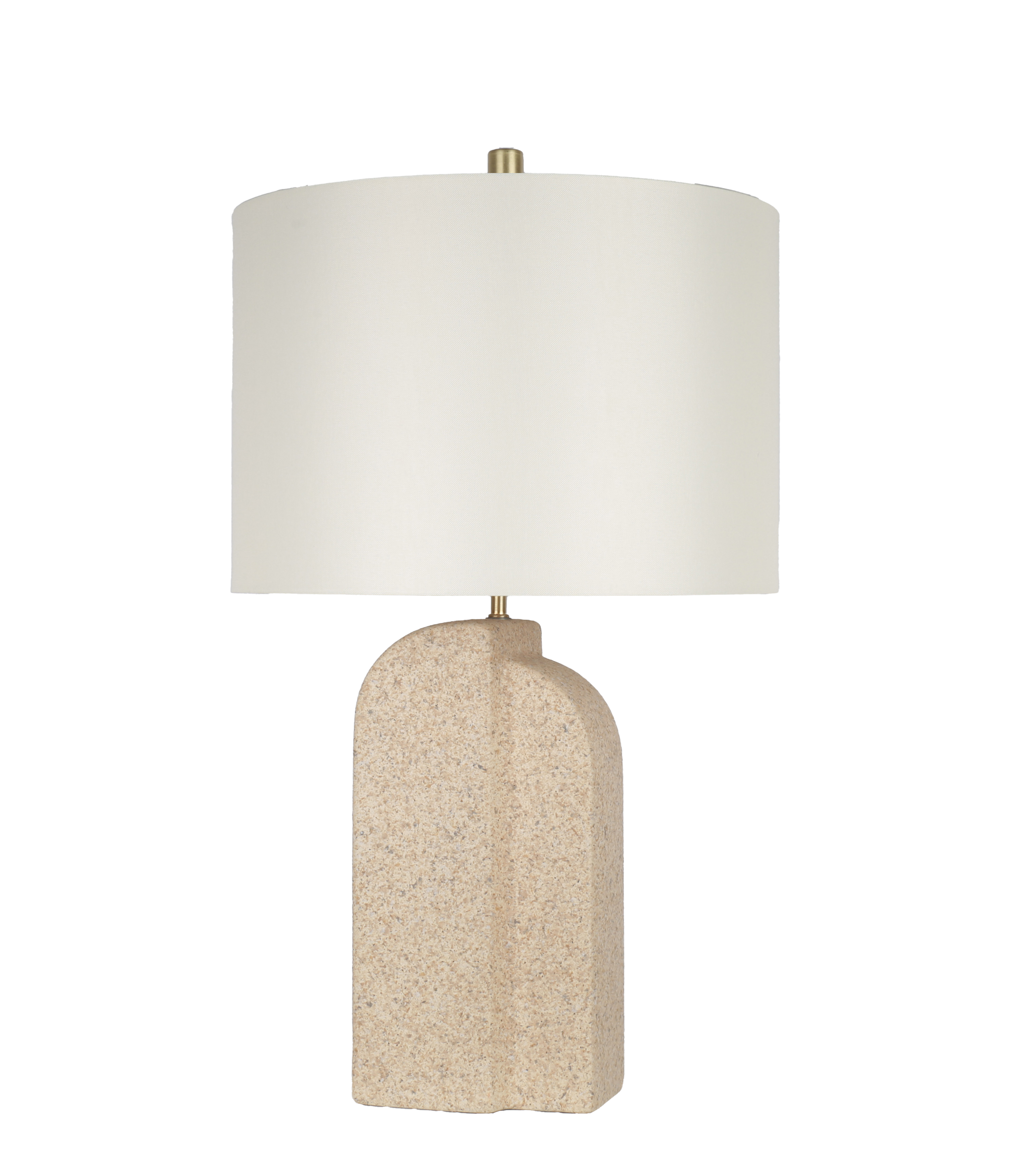 Sculpted Sandstone Ceramic Table Lamp (Case Pack 2)
