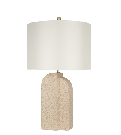 Sculpted Sandstone Ceramic Table Lamp (Case Pack 2)