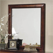 Louis Philippe Contoured Wooden Bedroom Mirror