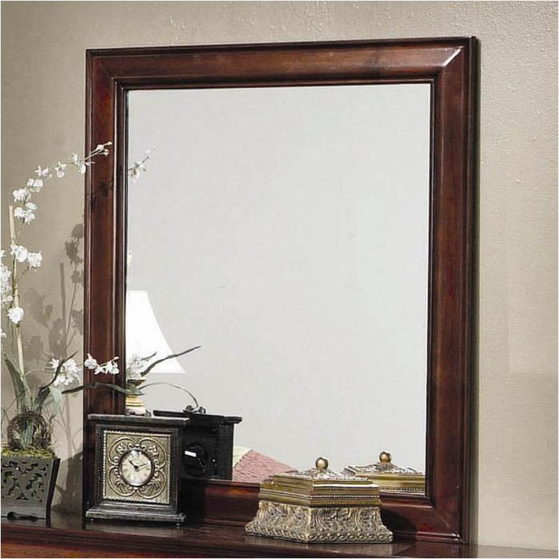 Louis Philippe Contoured Wooden Bedroom Mirror