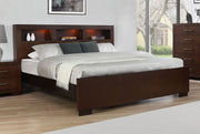 Estantería de almacenamiento con LED Jessica, color cama capuchino