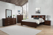 Estantería de almacenamiento con LED Jessica, color cama capuchino