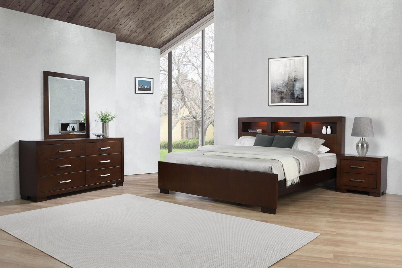 Jessica  Bedroom Set Cappuccino