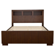 Estantería de almacenamiento con LED Jessica, color cama capuchino