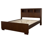 Estantería de almacenamiento con LED Jessica, color cama capuchino