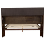 Estantería de almacenamiento con LED Jessica, color cama capuchino