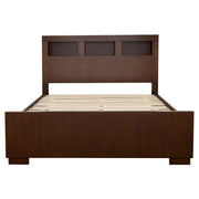 Estantería de almacenamiento con LED Jessica, color cama capuchino