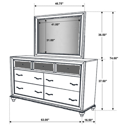 Barzini 7-Drawer Dresser