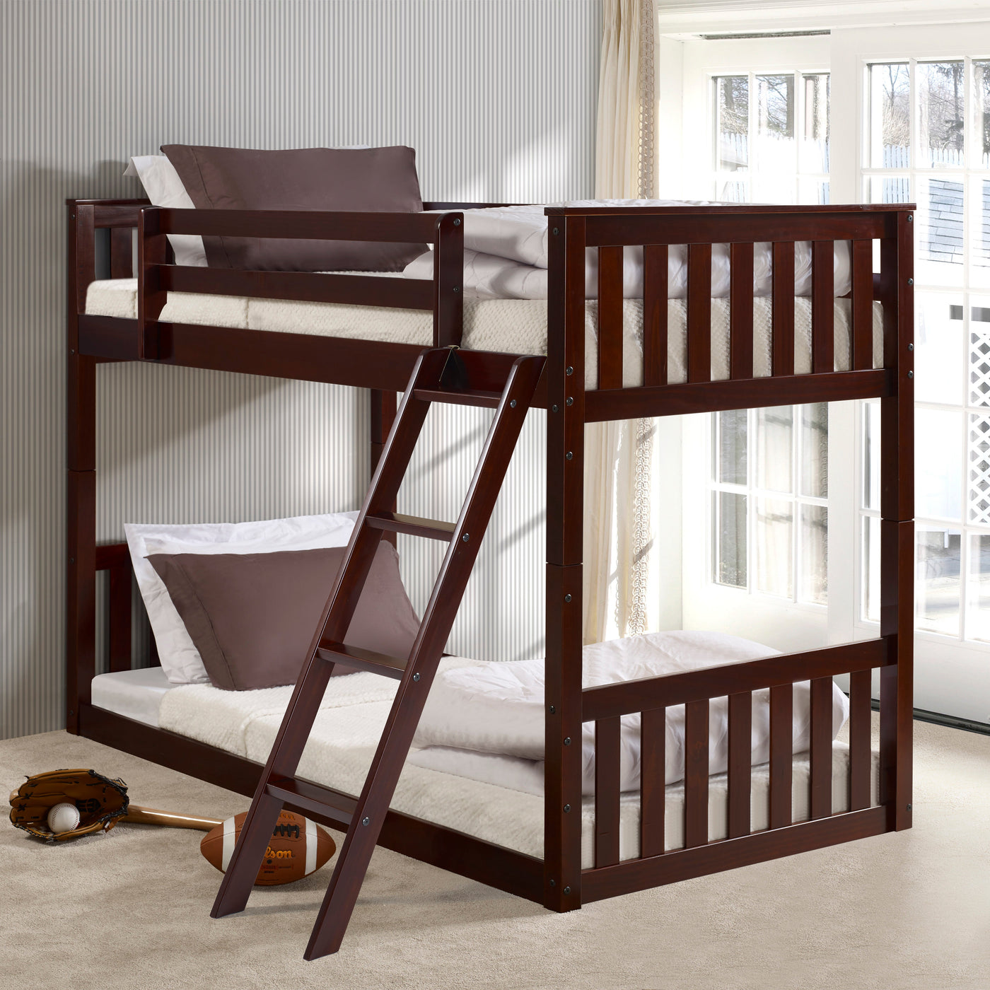 Monti Mission Twin over Twin Cappuccino Bunkbed