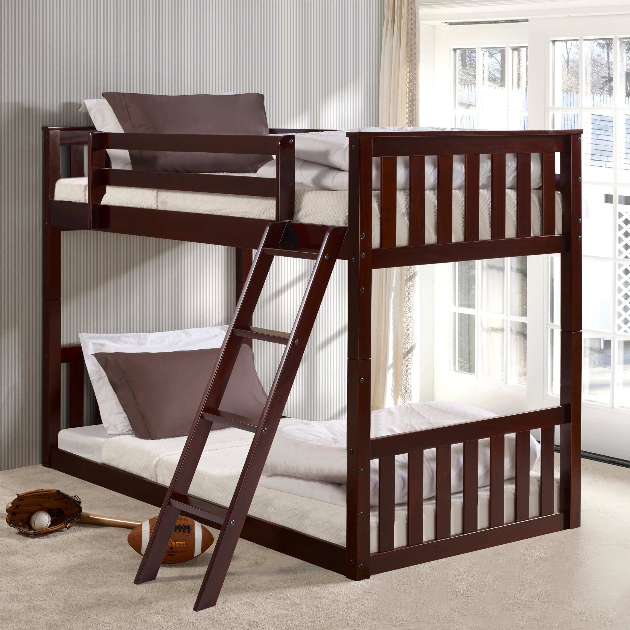 Monti Mission Twin over Twin Cappuccino Bunkbed
