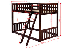 Monti Mission Twin over Twin Cappuccino Bunkbed