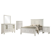 Sandy Beach  Bedroom Set Cream White