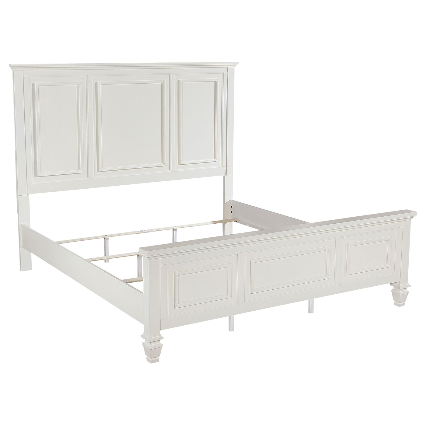 Sandy Beach 63-inch Panel Bed Cream White