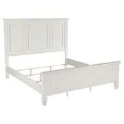 Sandy Beach 63-inch Panel Bed Cream White