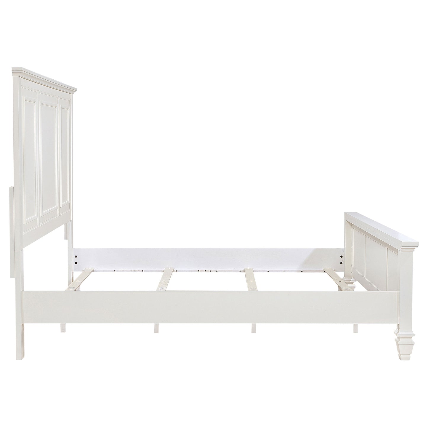 Sandy Beach 63-inch  Panel Bed Cream White