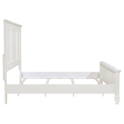 Sandy Beach 63-inch  Panel Bed Cream White