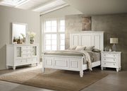 Sandy Beach  Bedroom Set Cream White
