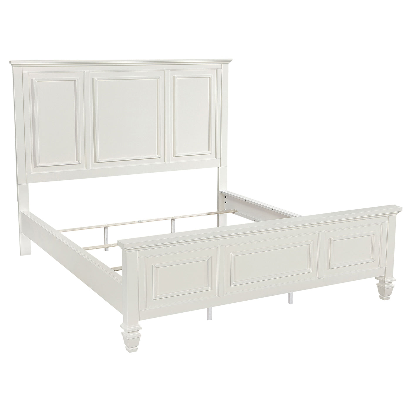 Sandy Beach 63-inch Panel Bed Cream White