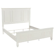 Sandy Beach 63-inch Panel Bed Cream White