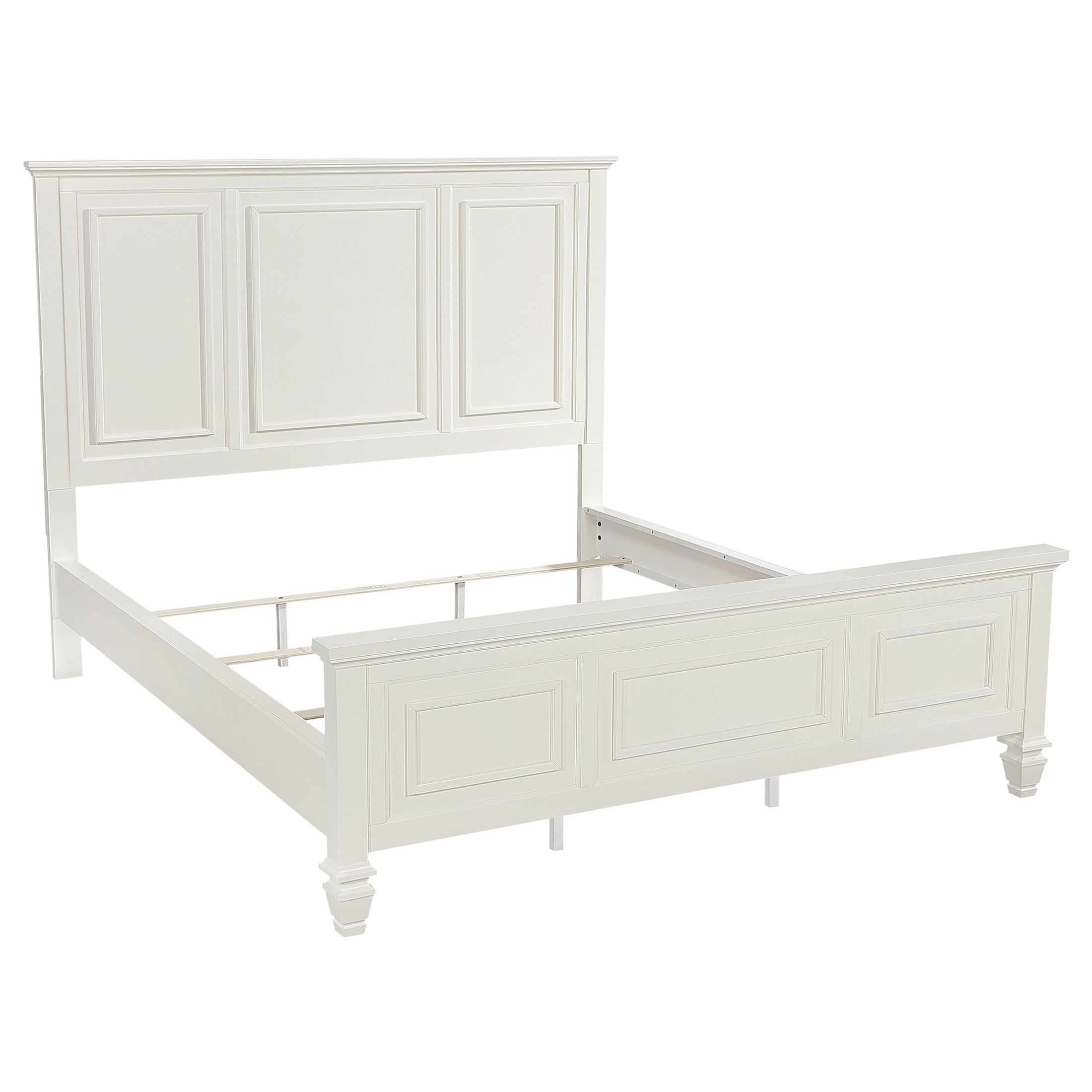 Sandy Beach 63-inch Panel Bed Cream White