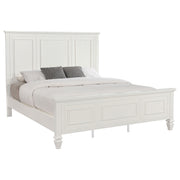 Sandy Beach 63-inch Panel Bed Cream White