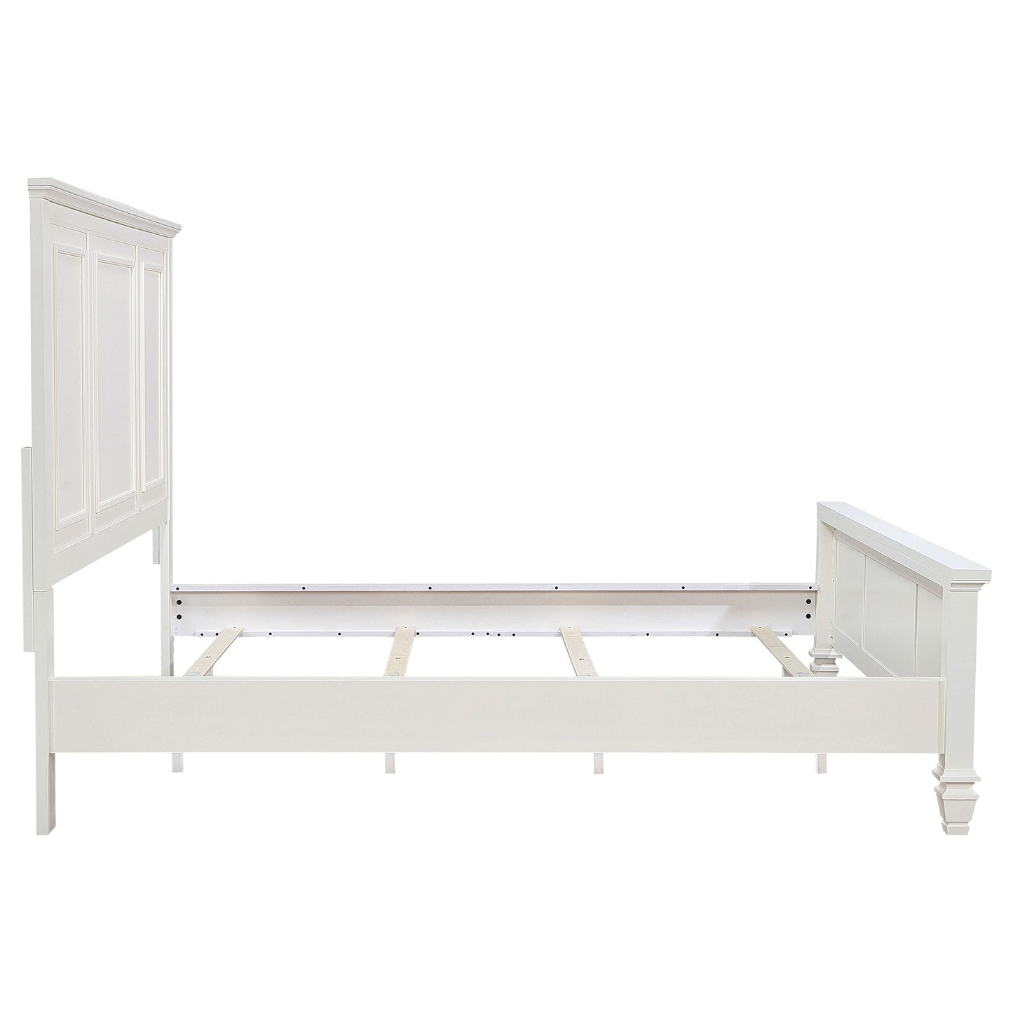 Sandy Beach 63-inch  Panel Bed Cream White