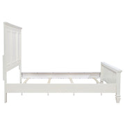 Sandy Beach 63-inch Panel Bed Cream White