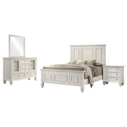 Sandy Beach  Bedroom Set Cream White