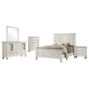 Sandy Beach  Bedroom Set Cream White