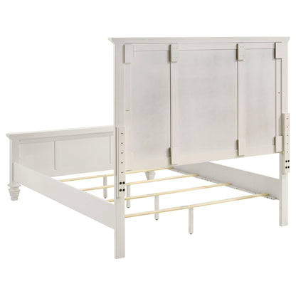 Sandy Beach 63-inch  Panel Bed Cream White