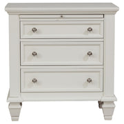 Sandy Beach 3-drawer Nightstand Black