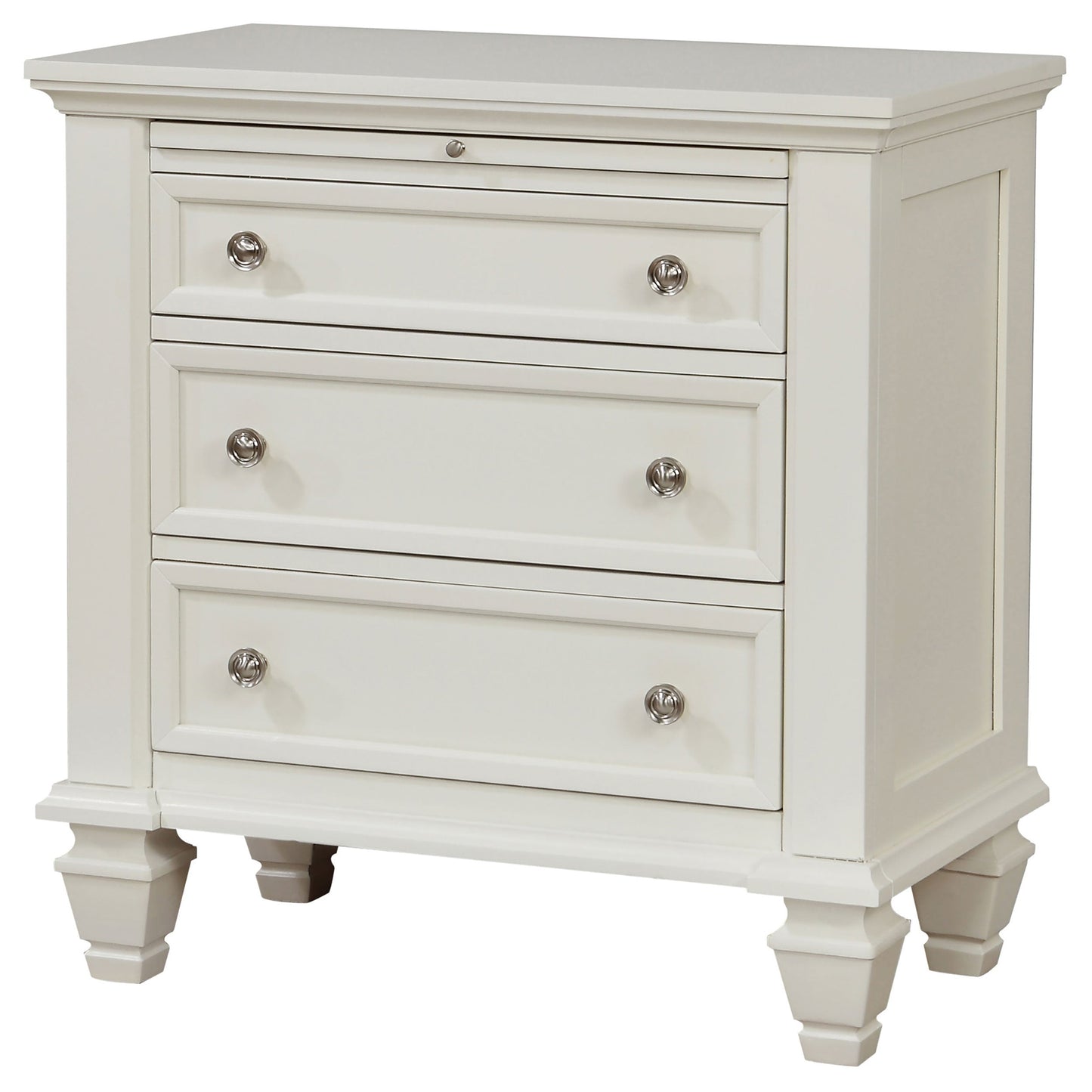 Sandy Beach 3-drawer Nightstand Black