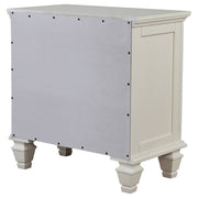 Sandy Beach 3-drawer Nightstand Black