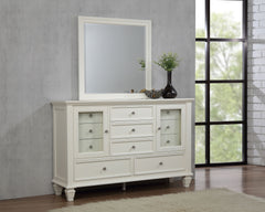 Sandy Beach 11-drawer Dresser Cream White