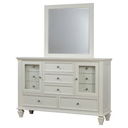 Sandy Beach 11-drawer Dresser Cream White