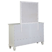 Sandy Beach 11-drawer Dresser Cream White