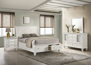 Sandy Beach  Bedroom Set Cream White